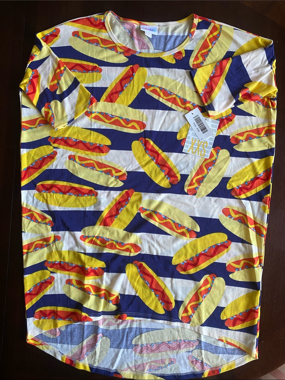 LuLaRoe Short Sleeve Tee in Yellow, Red, Blue, White